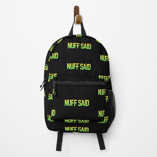 Item preview, Nuff Said in Yellow and Green Modern Minimal designed and sold by Memes N Lore .