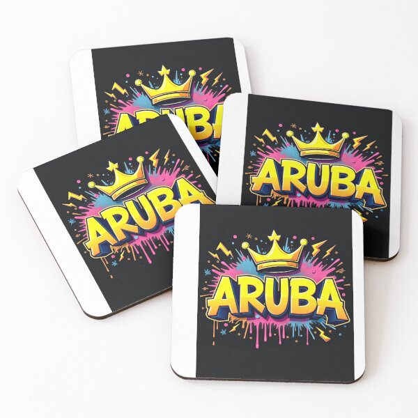 Item preview, Aruba pop art sticker designed and sold by seahorse crossing.