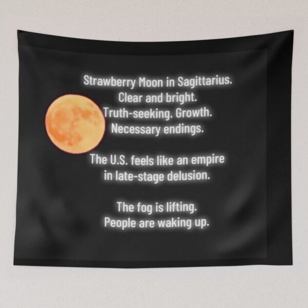 Item preview, Strawberry Moon in Sagittarius – Truth, Growth, and Endings designed and sold by aadventures.
