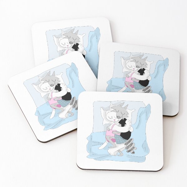 Item preview, Billie and Mittens Snuggle designed and sold by alexcreatesart.