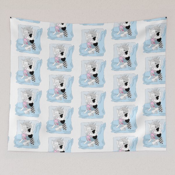 Item preview, Billie and Mittens Snuggle designed and sold by alexcreatesart.