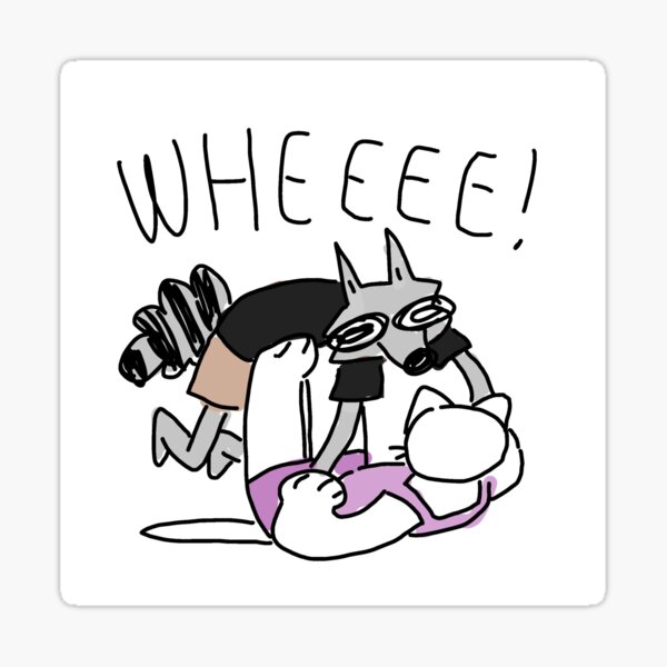 Item preview, Billie and Mittens do the Airplane! designed and sold by alexcreatesart.