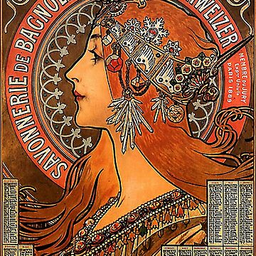 Artwork thumbnail, Savonnerie de Bagnolet by Alphonse Mucha (Reproduction) by Classic Visions Gallery