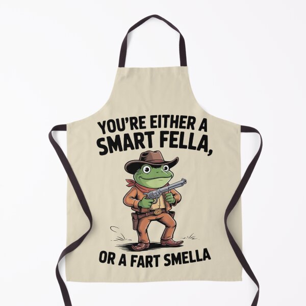 Item preview, You're Either A Smart Fella Or A Fart Smella Vintage Frog, Cowboy Frog, Fart Joke designed and sold by Dabbing Turtle Designs.