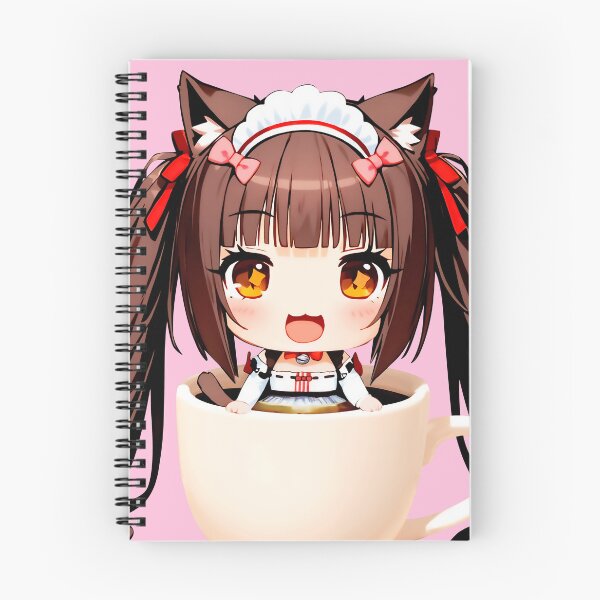 Item preview, Chibi Chocola inside a cup of coffee. Kawaii Cat Girl. designed and sold by MikaseSan.