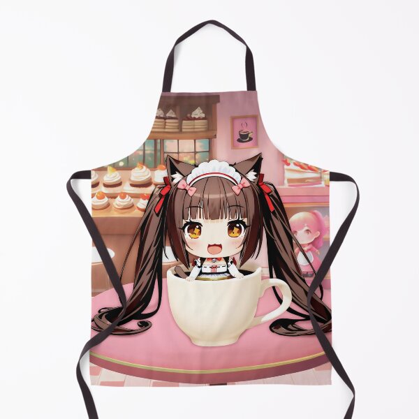 Item preview, Chibi Chocola inside a cup of coffee. Kawaii Cat Girl. designed and sold by MikaseSan.