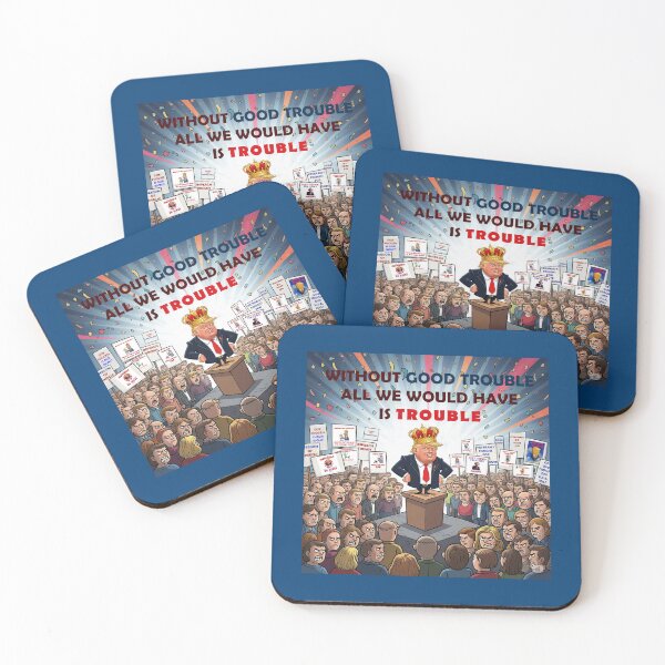 Item preview, Without Good Trouble John Lewis Protest Flair designed and sold by ProtestThreads.