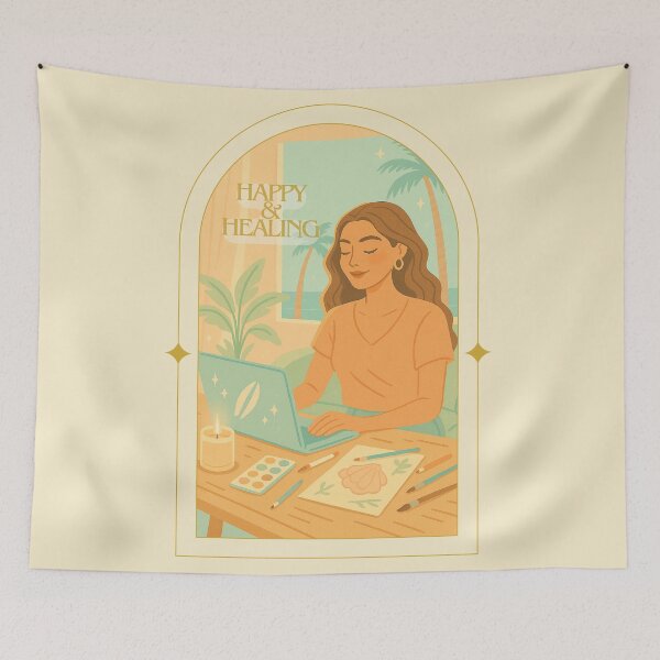 Item preview, Happy & Healing designed and sold by Salty Girl Coastal.
