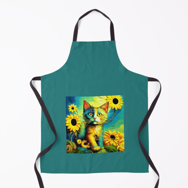 Item preview, A beautiful kitten among the sunflowers. designed and sold by Natalia-Vlad.