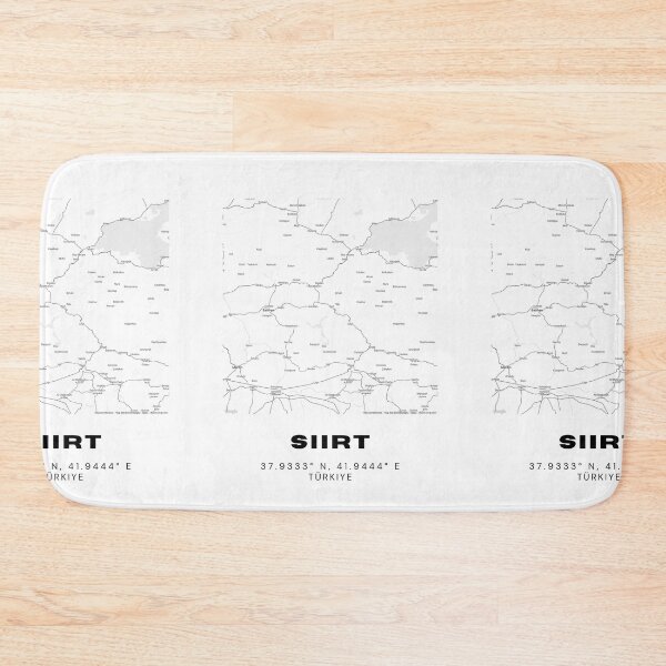 Item preview, Minimalist Siirt Map – Black & White Southeastern Turkey Map designed and sold by RM-Journey.