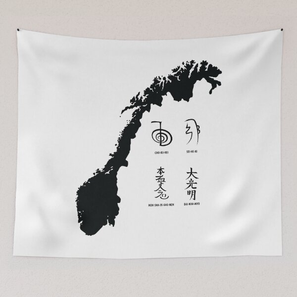 Item preview, Reiki Map - Norway designed and sold by marcosty.