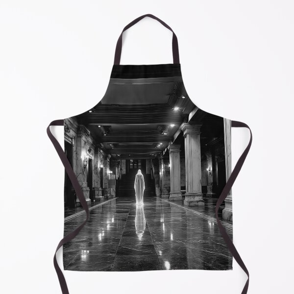 Item preview, Eerie Figure Illuminated in a Grand, Dimly Lit Corridor designed and sold by jecphotography and art.