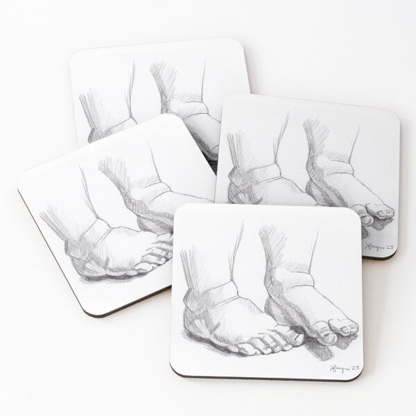 Item preview, Baby Feet Pencil Sketch designed and sold by LivingstonLine.