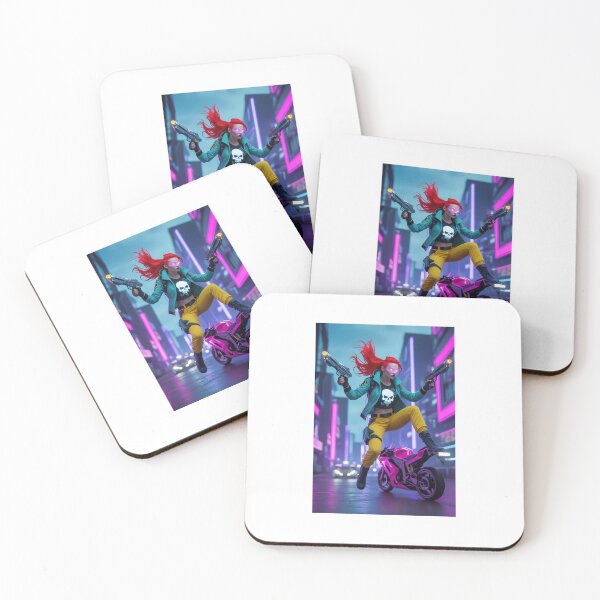 Item preview, Night City Menace – Cyberpunk Warrior in Neon Fury designed and sold by QwikTees.