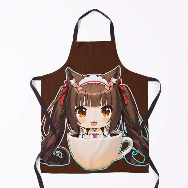 Item preview, Mini Chocola Cat Girl Maid Inside a Cup of Coffee designed and sold by MikaseSan.