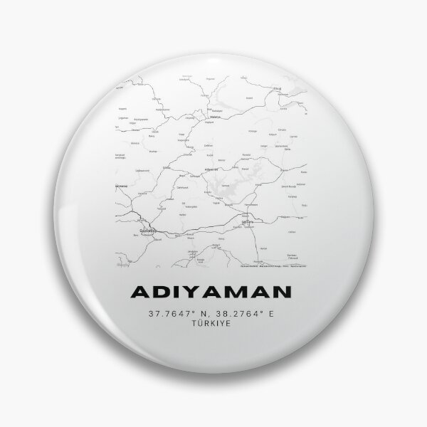 Item preview, Minimalist Adıyaman Map – Black & White Mount Nemrut Region Print designed and sold by RM-Journey.