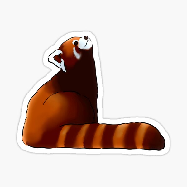 Vista previa del artículo con la obra «Panda rojo», diseñado y vendido por TabithaSketches.