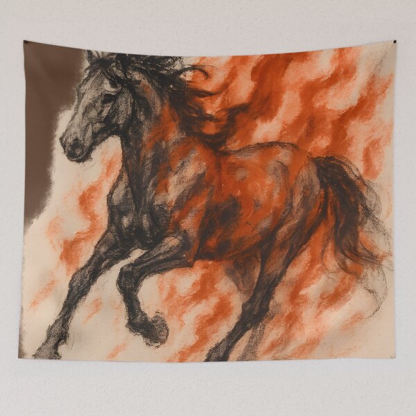 Item preview, cave art horse Painted by Firelight designed and sold by Uglyandcute.