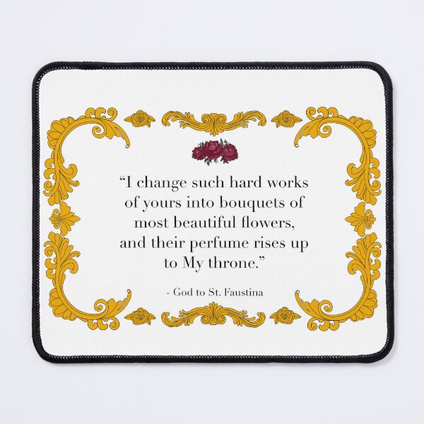 Item preview, Saint Faustina Quote - Baroque Border designed and sold by mstevensonrb1.