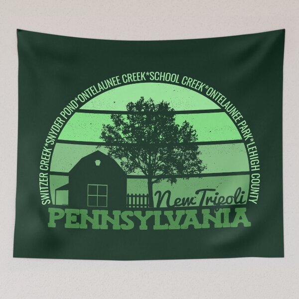 Item preview, New Tripoli Pennsylvania Sunset Retro Vintage Local Pride Logo designed and sold by CRHPOD20.