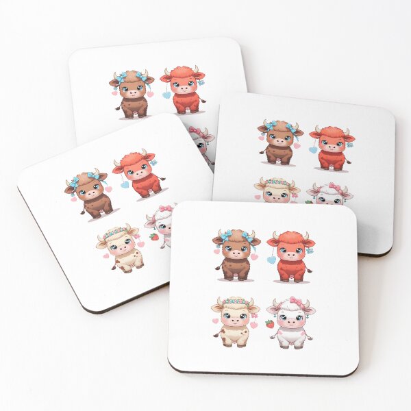 Item preview, Chocolate Cow – Cute Pastel Kawaii Calf with Heart Spots designed and sold by QwikTees.