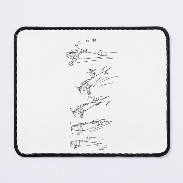 Item preview, Vintage Biplane Cartoon Illustration 5 designed and sold by AntiqueDreaming.