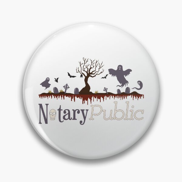Item preview, Notary Public Halloween Graveyard – Spooky Ghost & Skull Design designed and sold by NotaryLife.