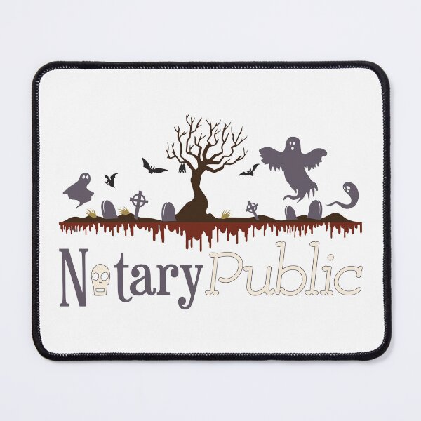 Item preview, Notary Public Halloween Graveyard – Spooky Ghost & Skull Design designed and sold by NotaryLife.