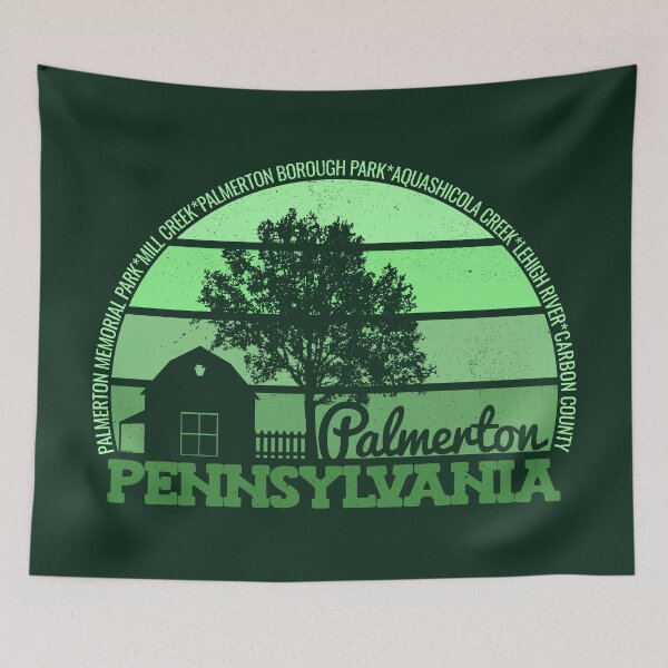 Item preview, Palmertown Pennsylvania Sunset Retro Vintage Local Pride Logo designed and sold by CRHPOD20.
