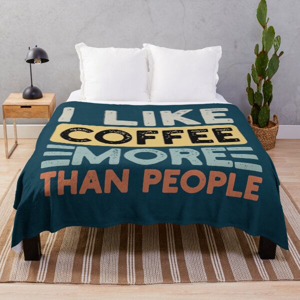 Item preview, I Like Coffee More Than People Funny Coffee Saying designed and sold by NosandEdgy.