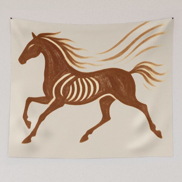 Item preview, cave art horse designed and sold by Uglyandcute.
