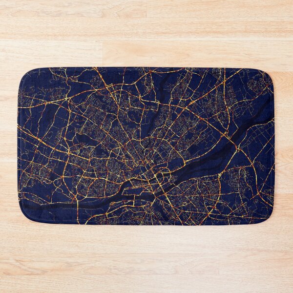 Item preview, Nantes, France Map - City At Night designed and sold by deMAP.