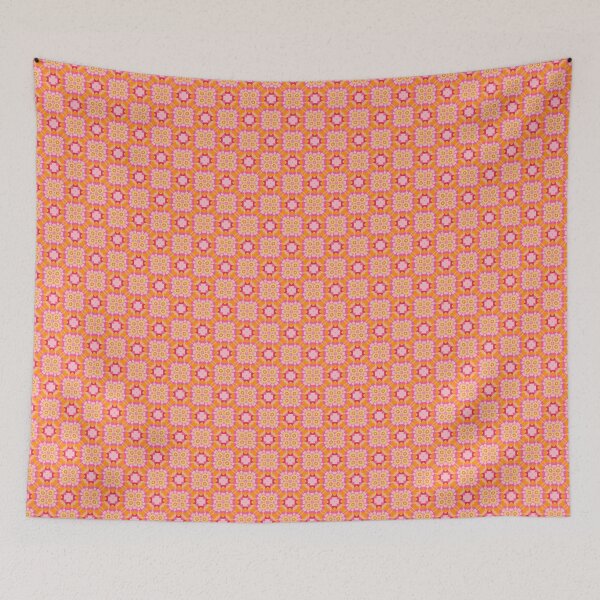 Item preview, vintage colorful art pattern seamless repeat designed and sold by Abrahamjrnd.