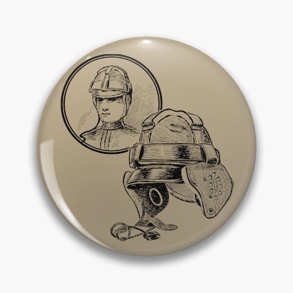 Artikelvorschau, Vintage Fliegerhelm Illustration entworfen und verkauft von AntiqueDreaming.