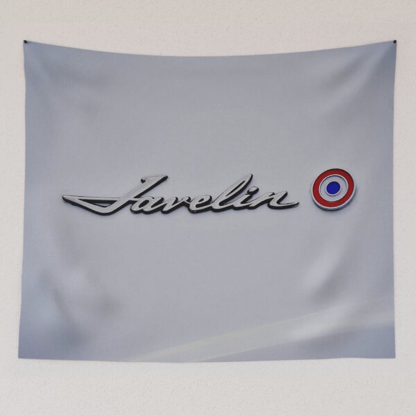 Item preview, AMC Javelin Race Car Emblem  –  Silver Javelin Close Up designed and sold by aadventures.