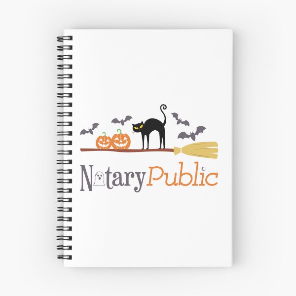 Item preview, Notary Public Halloween Broomstick – Pumpkin & Bat Witchy Design designed and sold by NotaryLife.