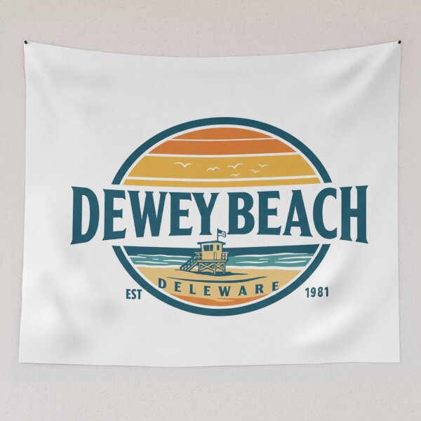 Item preview, Dewey Beach Delaware Vintage Retro Sunset Design designed and sold by FitEnvy.
