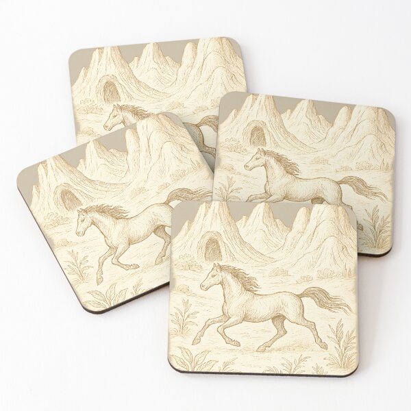 Item preview, cave art horse Wilderness Painted in Stone designed and sold by Uglyandcute.