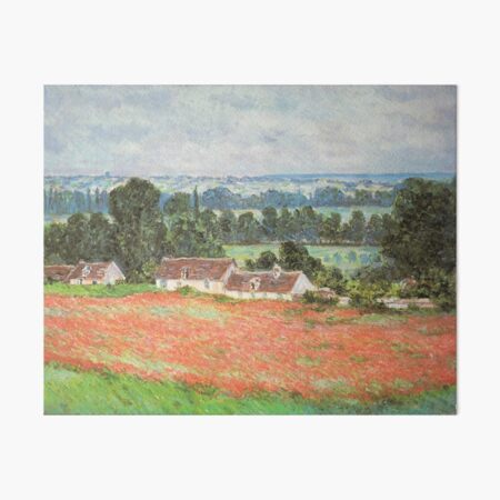 Aperçu de l'œuvre Coquelicots, Giverny – Claude Monet, 1885 | Floraison et calme champêtre créée et vendue par WebCraftDesign.