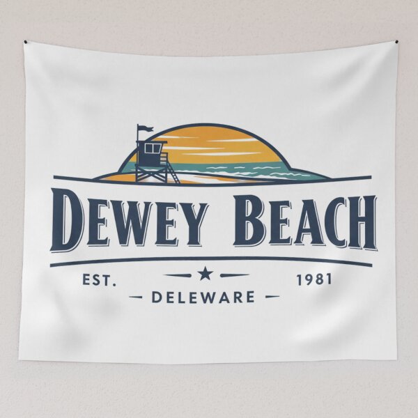 Item preview, Dewey Beach Delaware Vintage Retro Sunset Design designed and sold by FitEnvy.