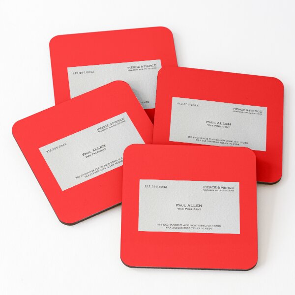 Item preview, Paul Allen’s Business Card, Mergers and Acquisitions, American Psycho Inspired Movie Prop, Patrick Bateman designed and sold by TheBullishRhino.