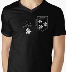 INSIDE OUTSIDE PUZZLE Men's V-Neck T-Shirt