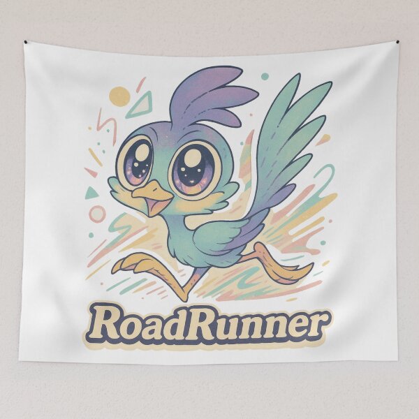 Item preview, Road Runner Chibi Speed Adorable designed and sold by JonelleTshirts.