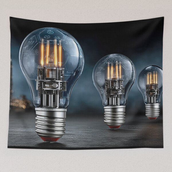 Item preview, striking light bulbs reveal stunning internal mechanics designed and sold by jecphotography and art.