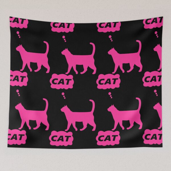 Item preview, Thinking Cat (Pink) designed and sold by OneWhiffKustomz.