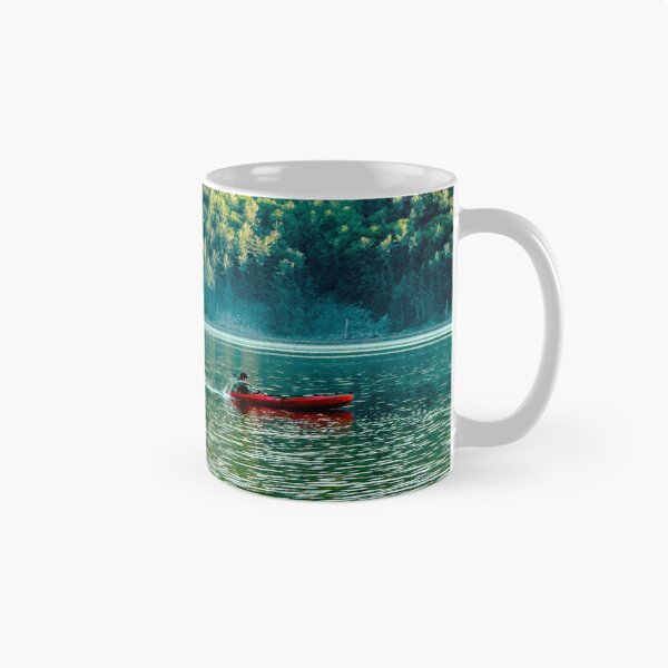 Item preview, Red Kayak on Devil’s Lake at Sunset – Outdoor Adventure Photo designed and sold by aadventures.