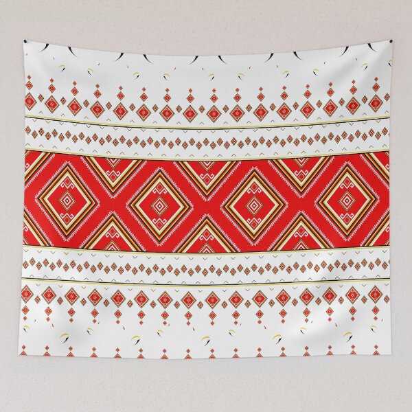 Item preview, Abstract ethnic geometric pattern design with lucky swan for background or wallpaper, tiles and fabric pattern. designed and sold by KungLK.