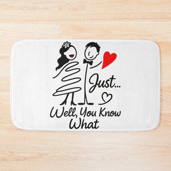 Item preview, Minimalist Wedding Humor Art Playful Couples Design for Newlyweds designed and sold by Rocky Mountain Artistry.