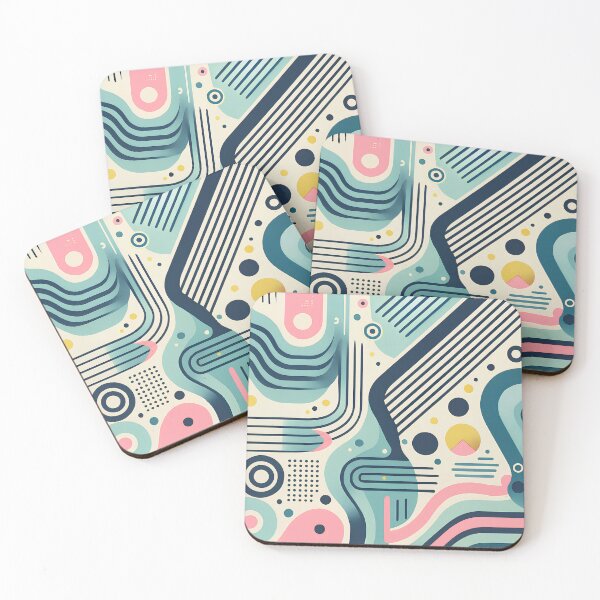 Item preview, Colorful Geometric pattern Cool Futuristic Cute Kawaii designed and sold by nekoze1225.