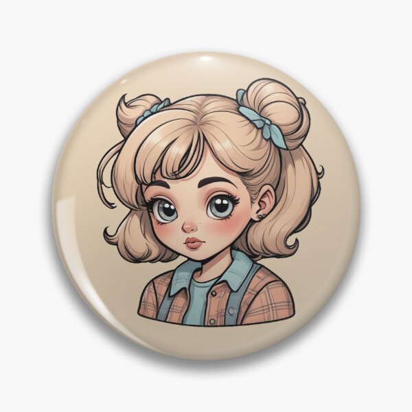 Item preview, 90s Cute Vintage Girl Sticker with Oversized Sweater and Scrunchie designed and sold by TheArtOfChaa.